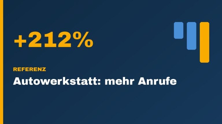 Autowerkstatt: 3-mal mehr Anrufe ueber Google 3